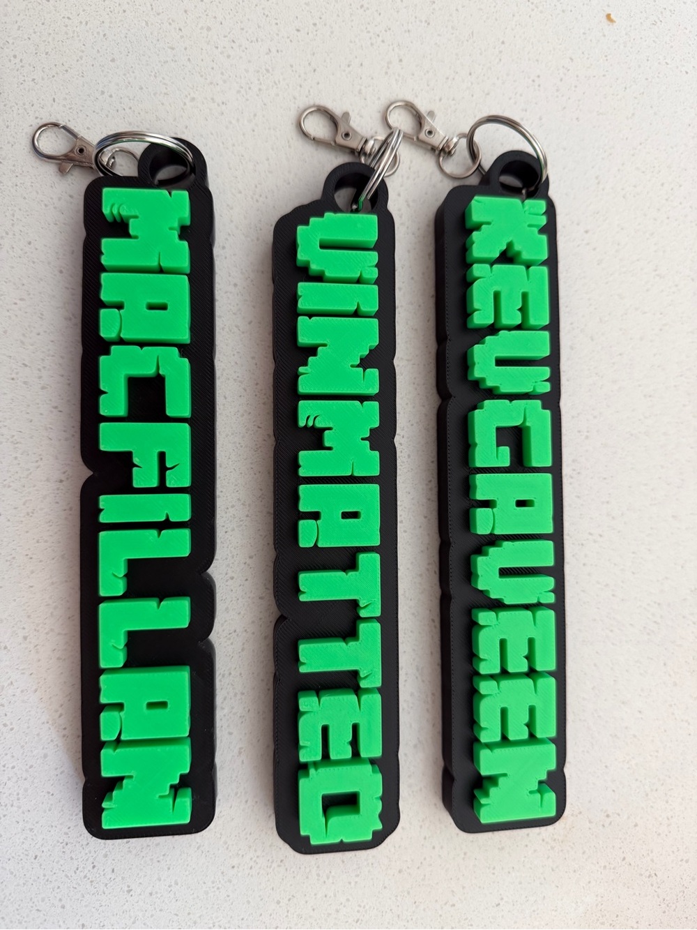 Minecraft Customized Keychains Names - Picture 2 of 6
